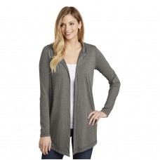 District Women's Perfect Tri Hooded Cardigan (DT156)