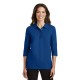 Port Authority Ladies Silk Touch 3/4-Sleeve Polo (L562)